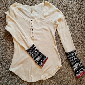 Free People decorative sleeved top